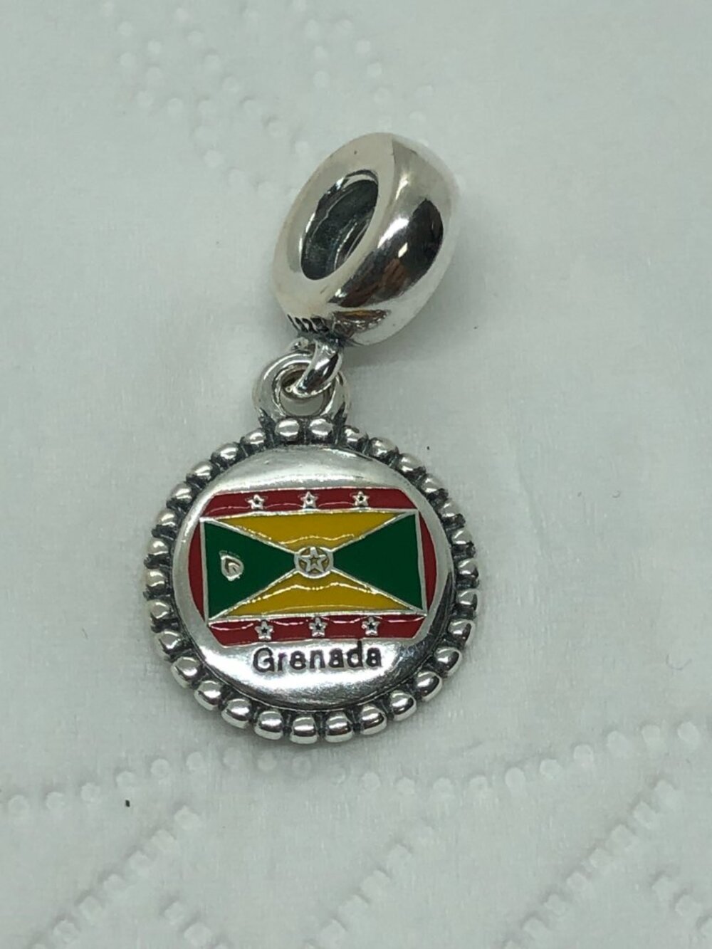 ✨ ✨Pandora Grenada Flag Dangle Charm